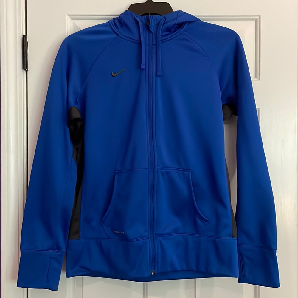Nike Therma-Fit Blue Zip-Up Hoodie